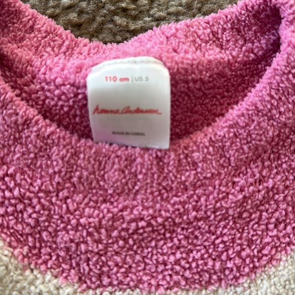 Hanna Andersson Marshmallow Pink Cat Sweater - Picture 2 of 4